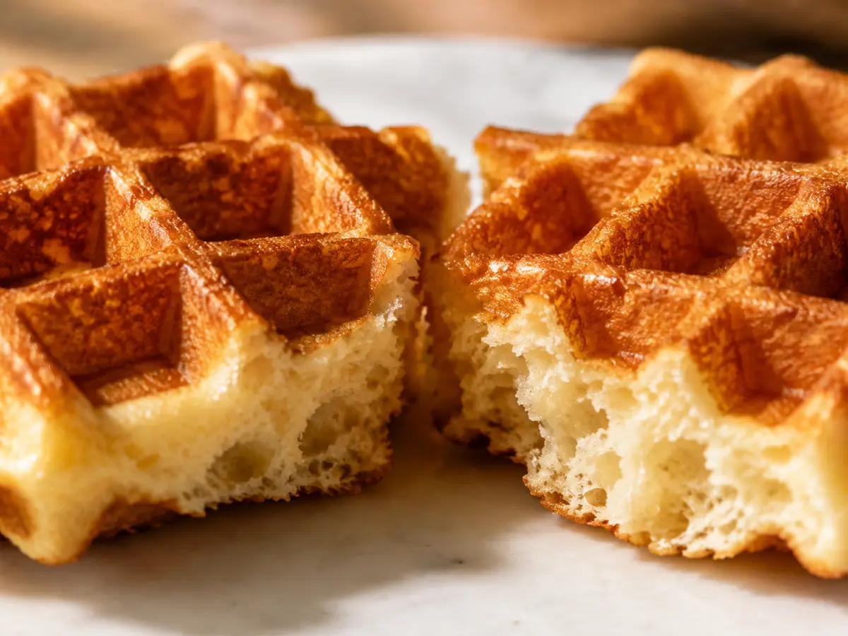 Detailansicht von Belgische Waffeln
