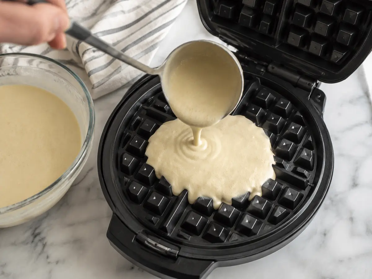 Zubereitung von Belgische Waffeln