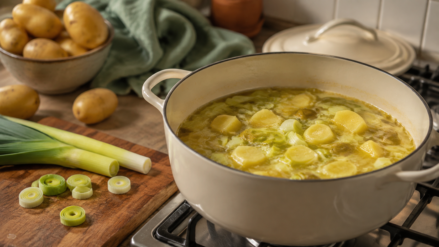 Zubereitung von Laktosefreie Kartoffelsuppe